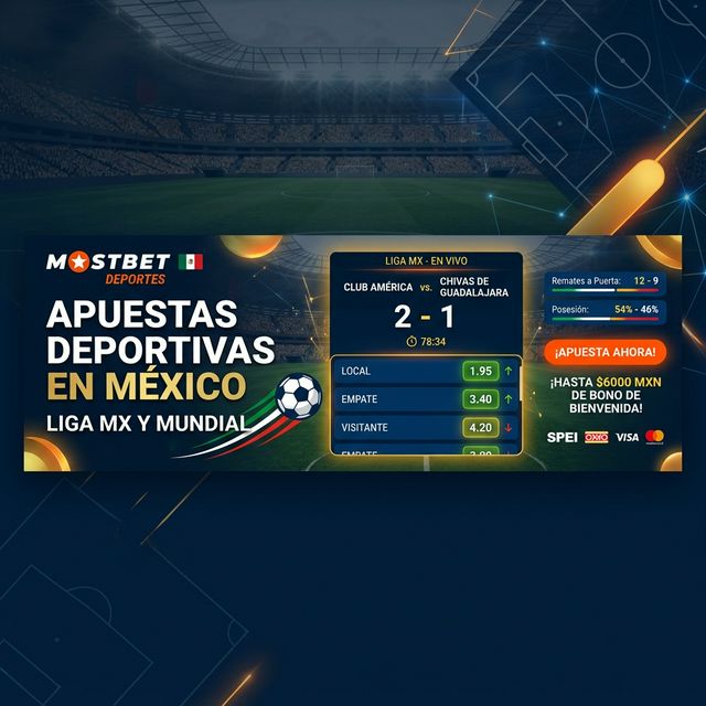 Apuestas deportivas en vivo Mostbet México - Liga MX, fútbol